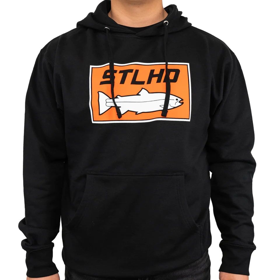 STLHD Men's Logo Standard Hoodie in Black