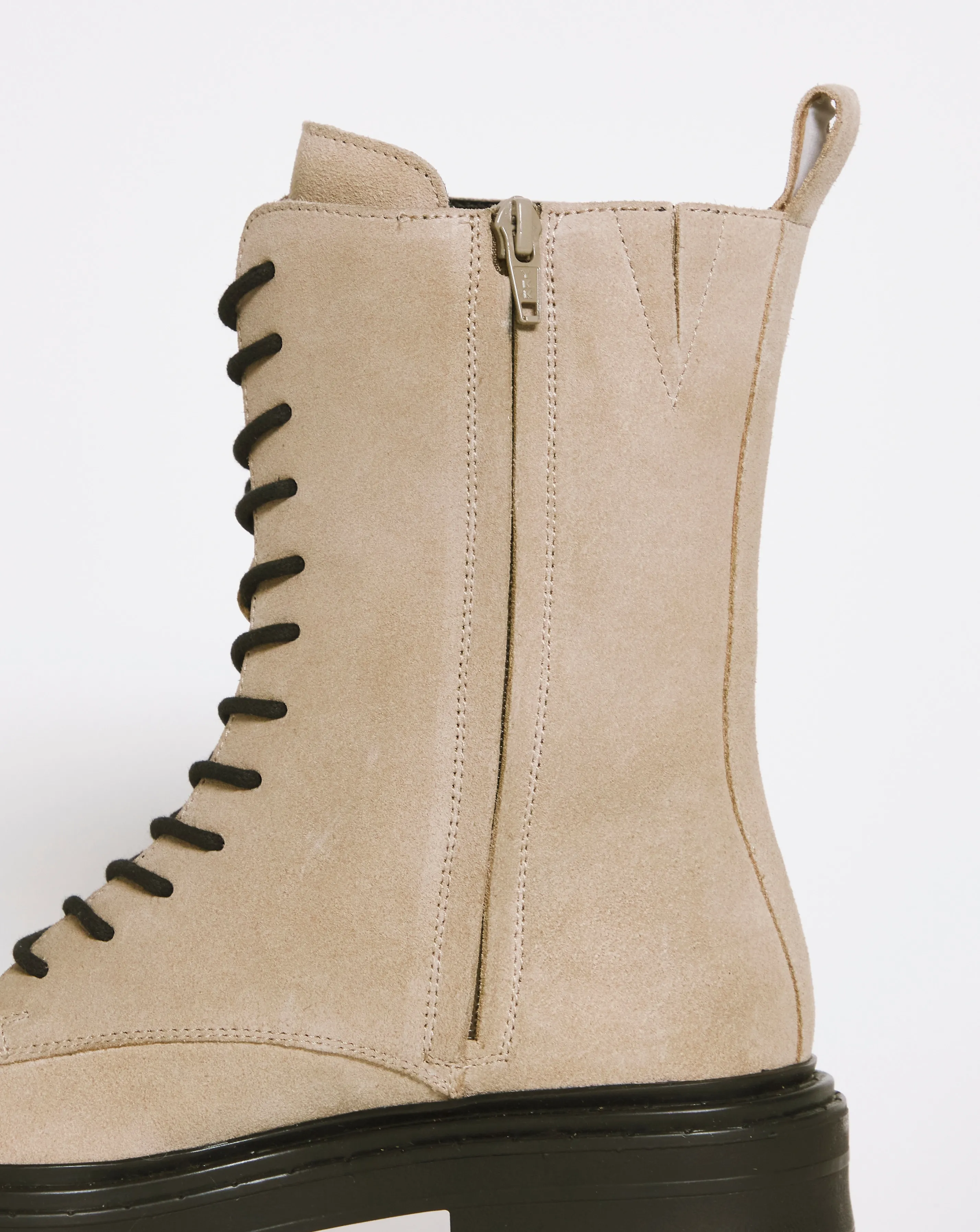 Suede Lace Up Boot EEE Fit