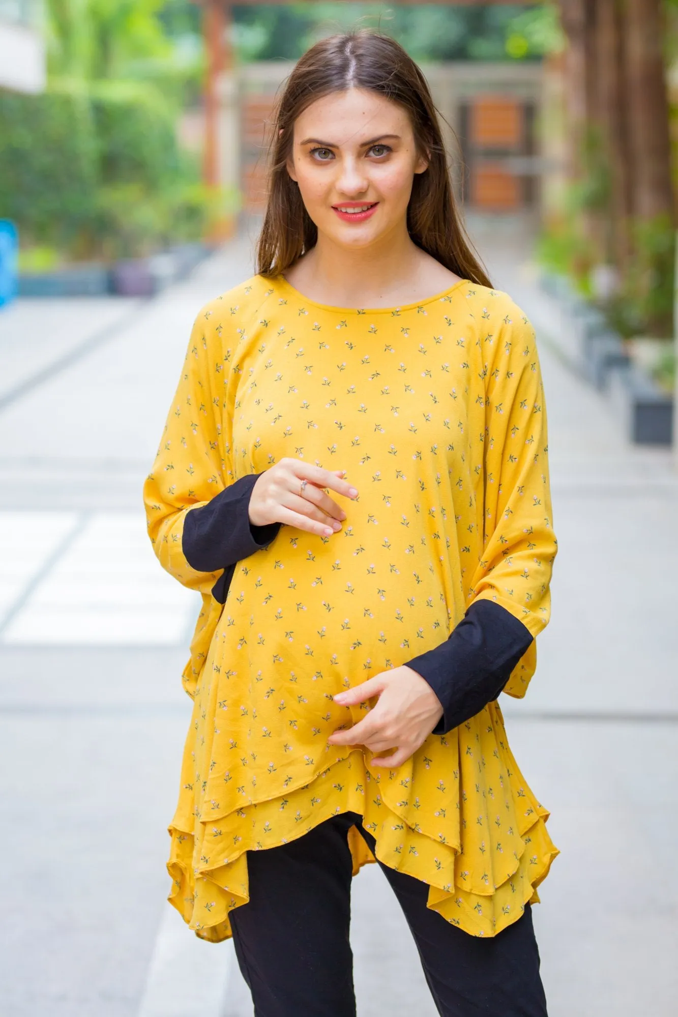 Sunshine Layered Maternity Top