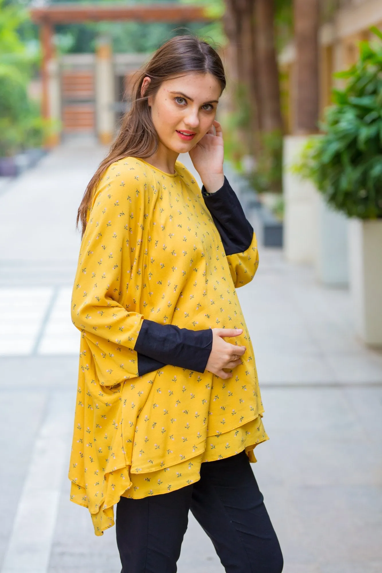 Sunshine Layered Maternity Top