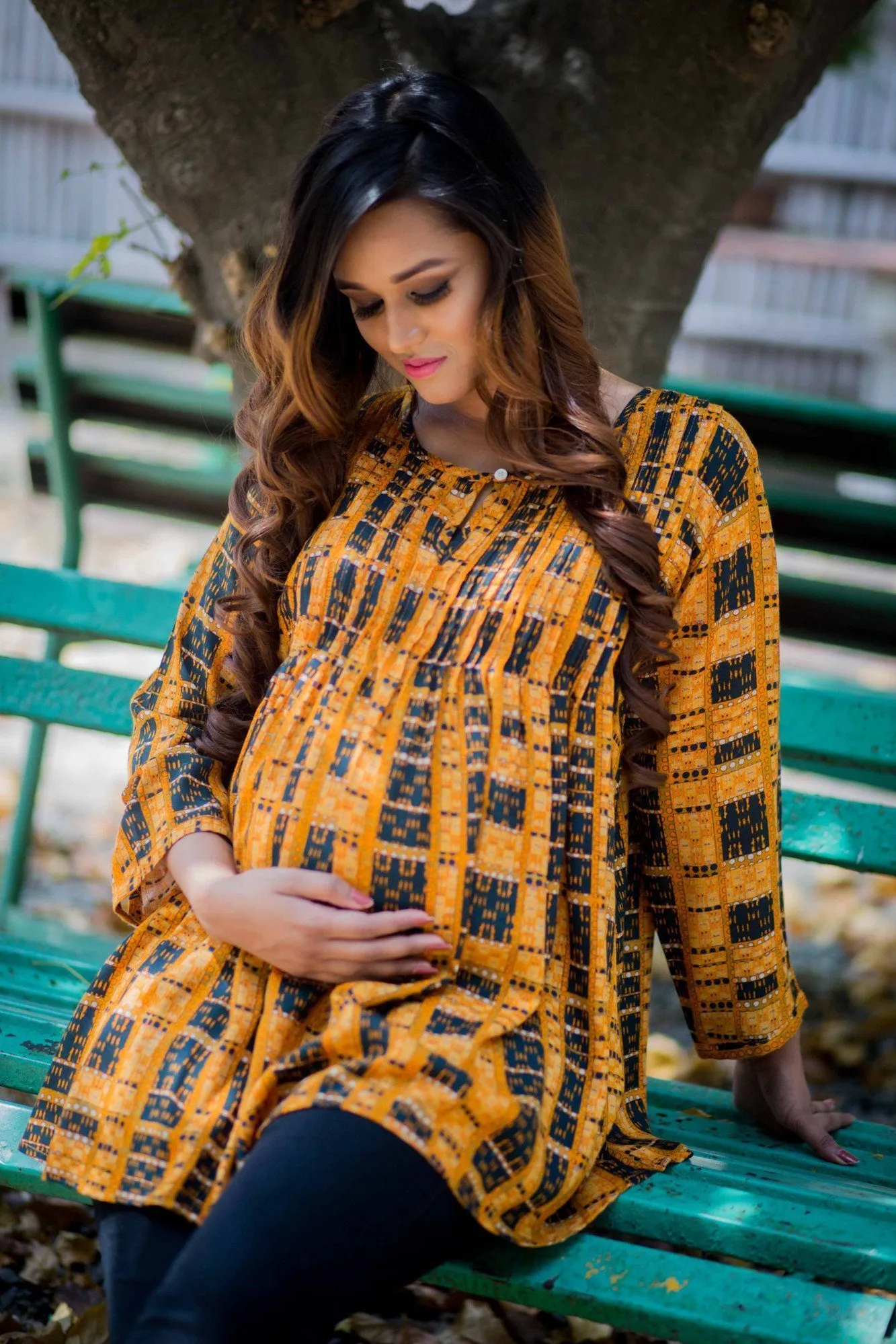 Sunshine Pleated Maternity Top