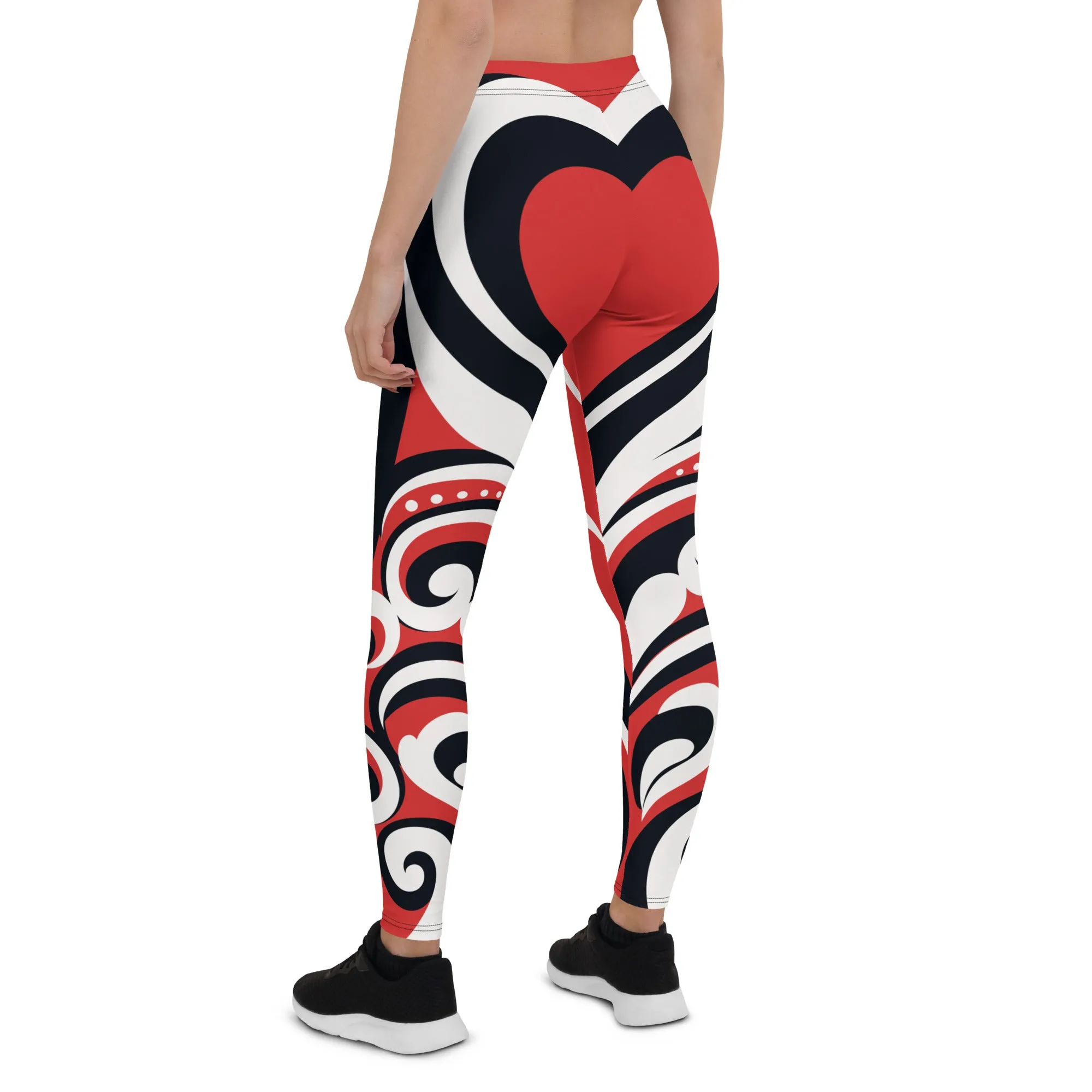 Swirl Heart Shaped Leggings