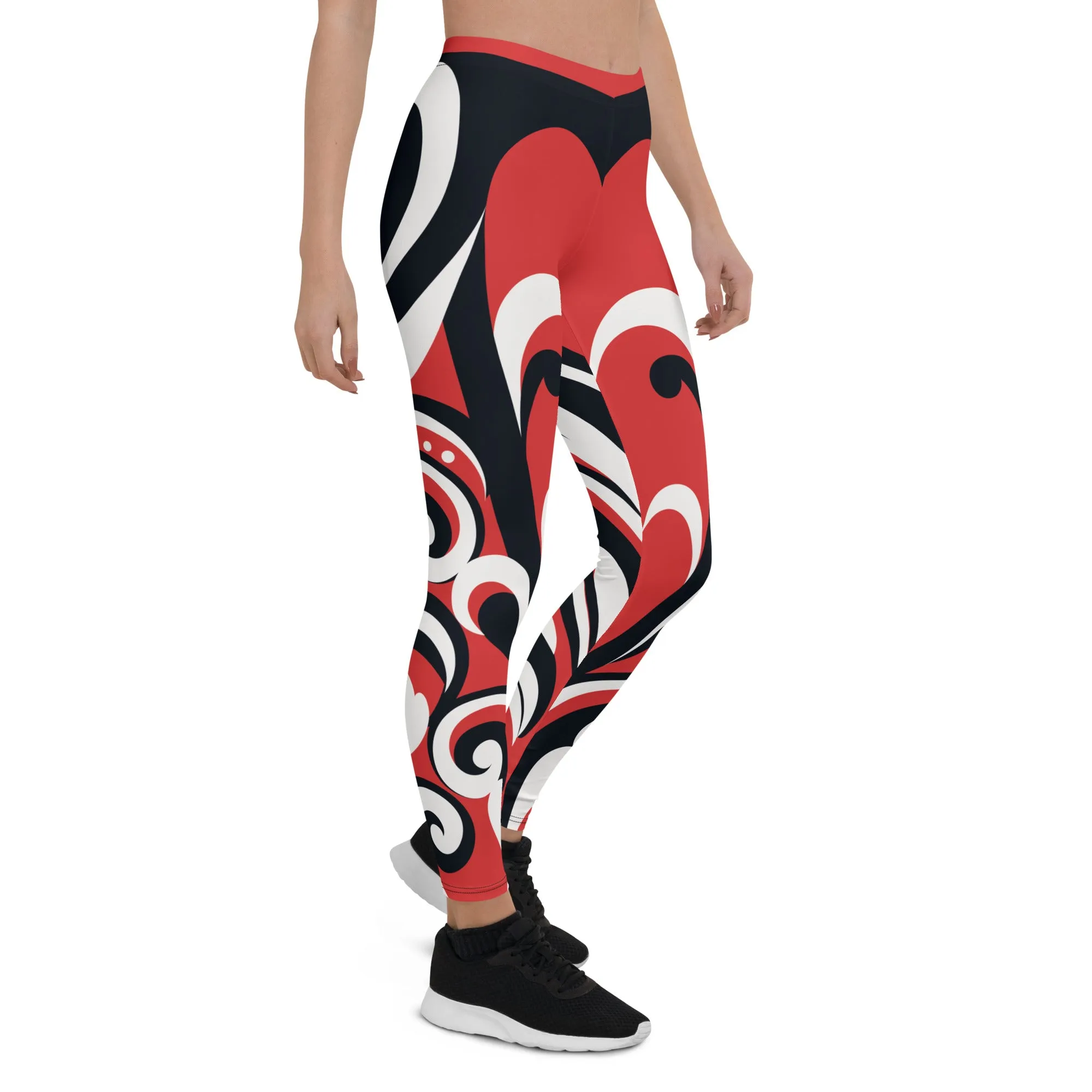 Swirl Heart Shaped Leggings