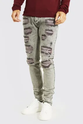 Tall Skinny Stretch Rip & Repair Jeans