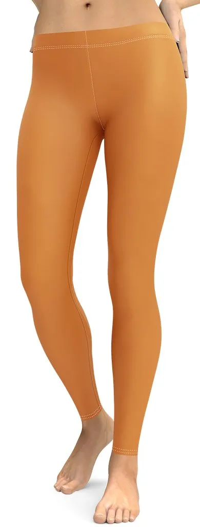 Tangerine Orange Leggings