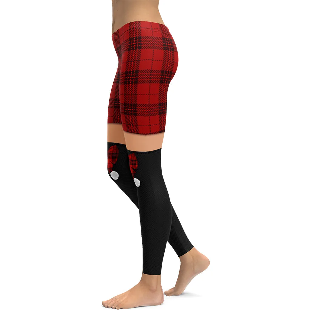 Tartan Shorts Leggings