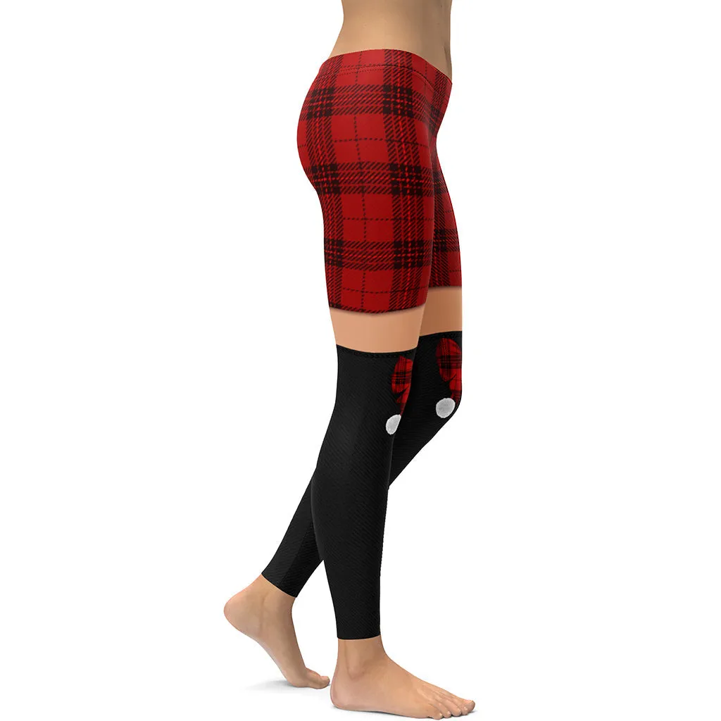 Tartan Shorts Leggings