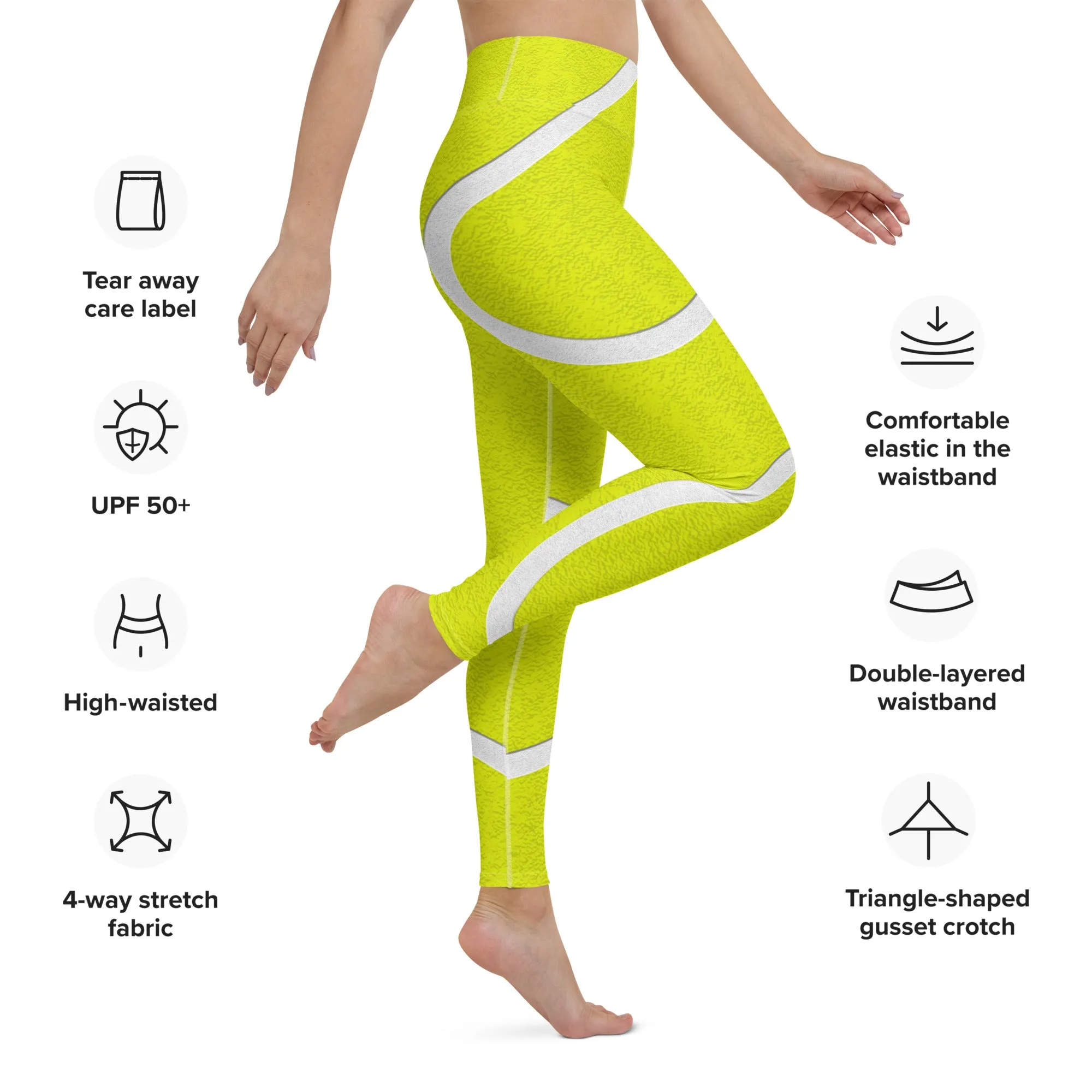 Tennis Ball Yoga Leggings