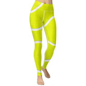 Tennis Ball Yoga Leggings