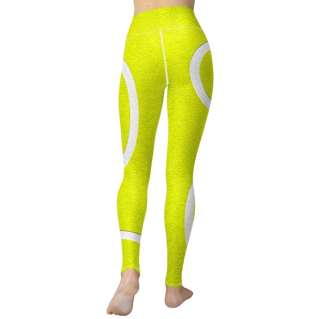 Tennis Ball Yoga Leggings