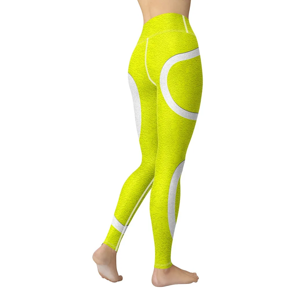 Tennis Ball Yoga Leggings