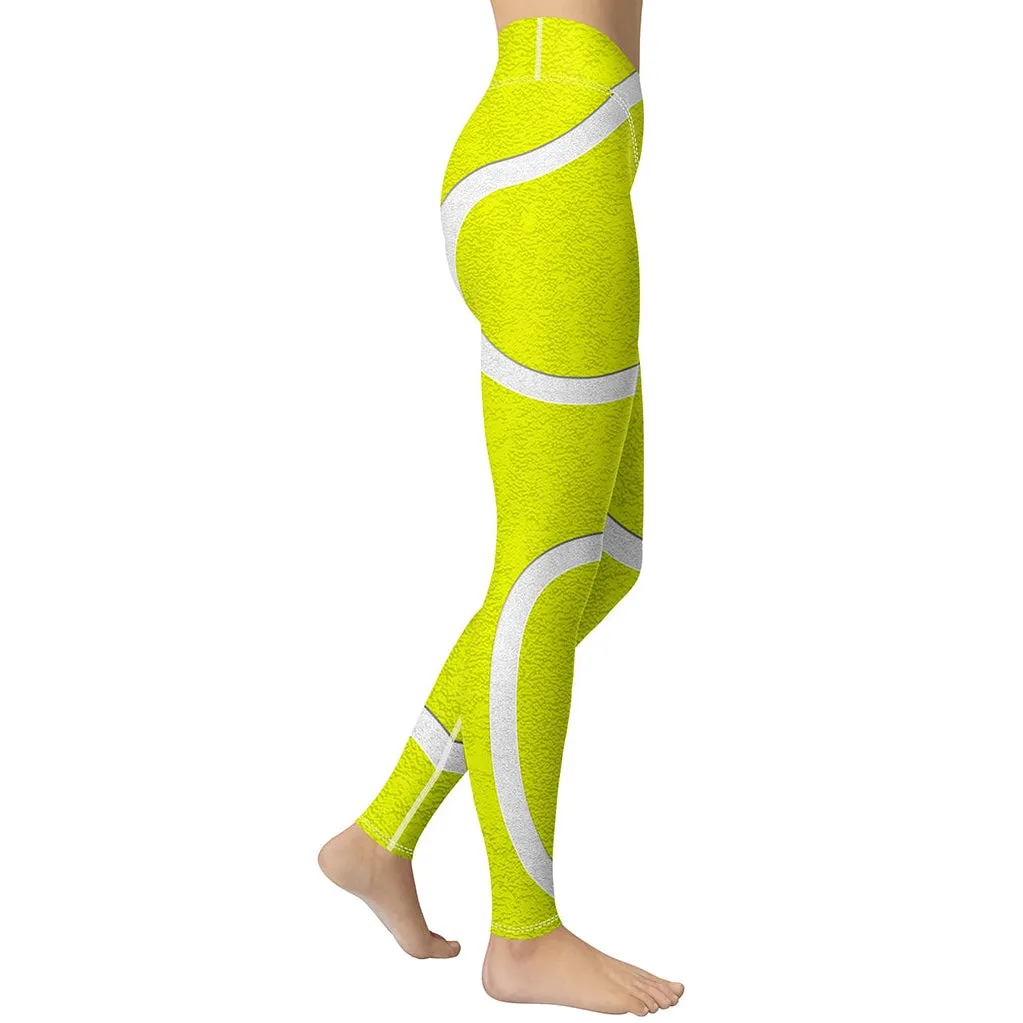 Tennis Ball Yoga Leggings