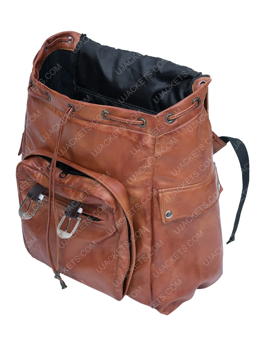 The Last Of Us Part 2 Joel Backpack | Brown Leather Bag | ujackets.com.