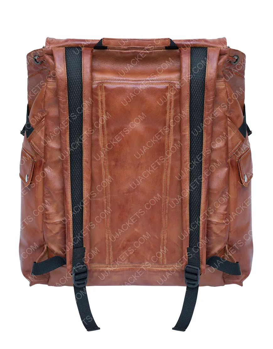 The Last Of Us Part 2 Joel Backpack | Brown Leather Bag | ujackets.com.