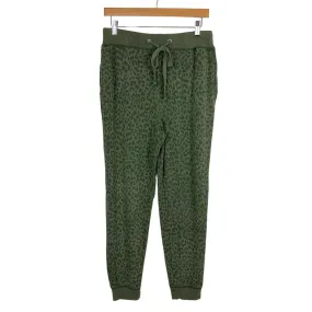 Thread & Supply Green Animal Print Joggers- Size M