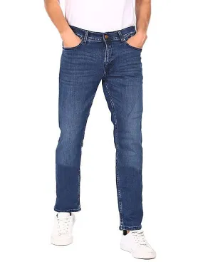 Tommy Hilfiger Men Blue Mid Rise Slim Fit Jeans