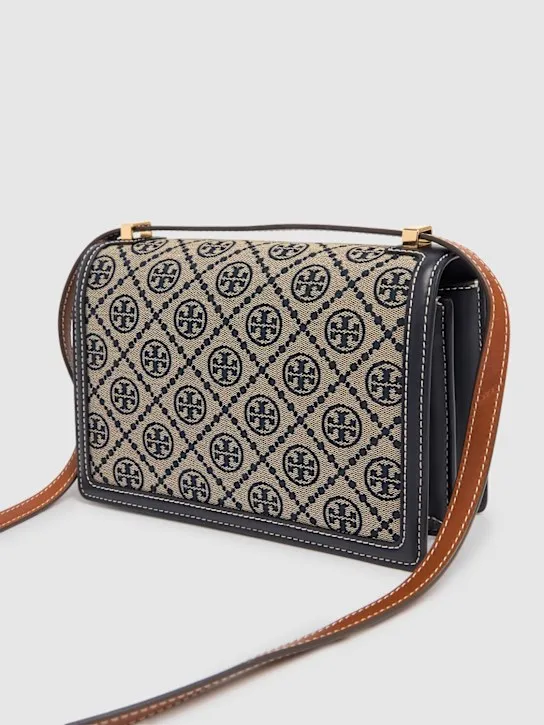 Tory Burch   T Monogram canvas shoulder bag 