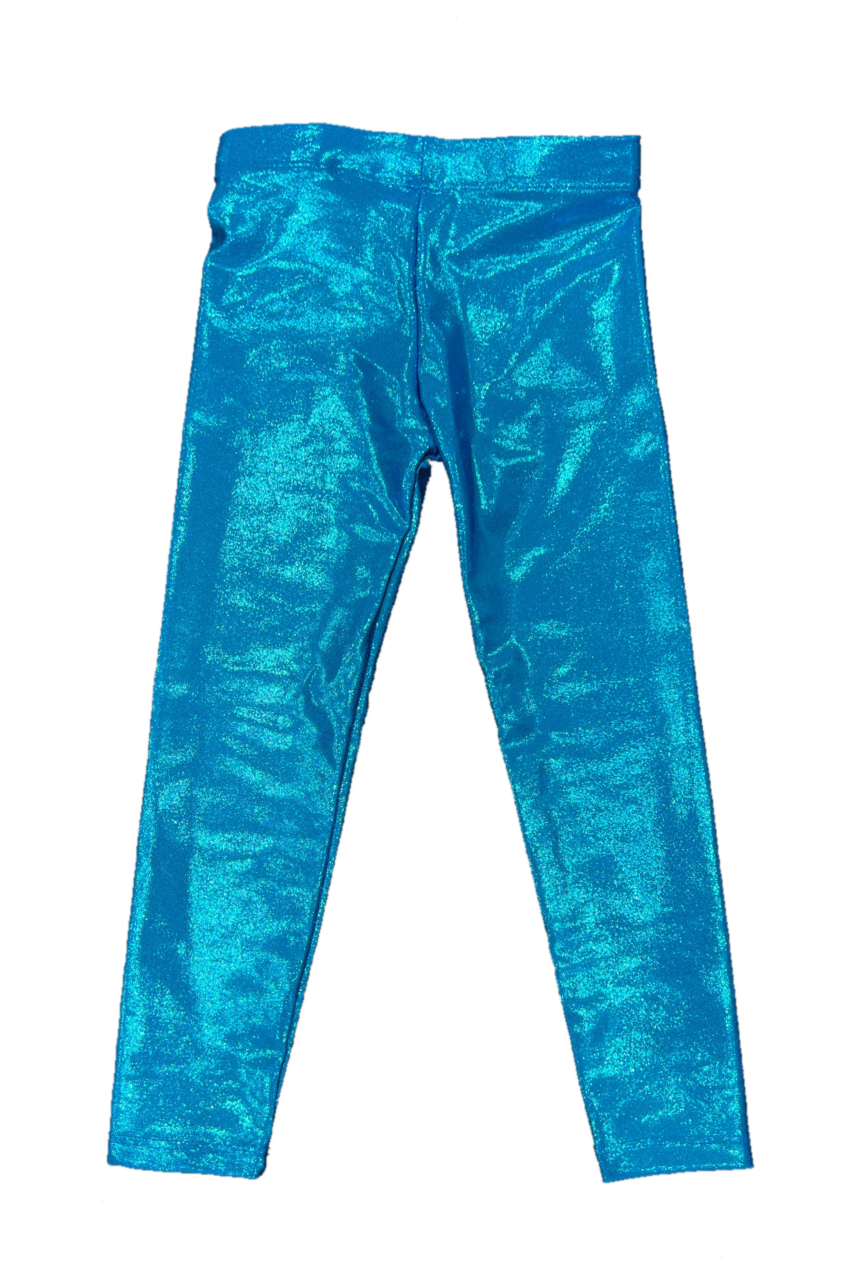 Turquoise Lame Leggings