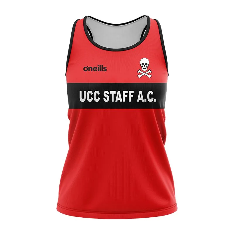 UCC Staff Athletic Club Women's Fit Athletics Vest Red