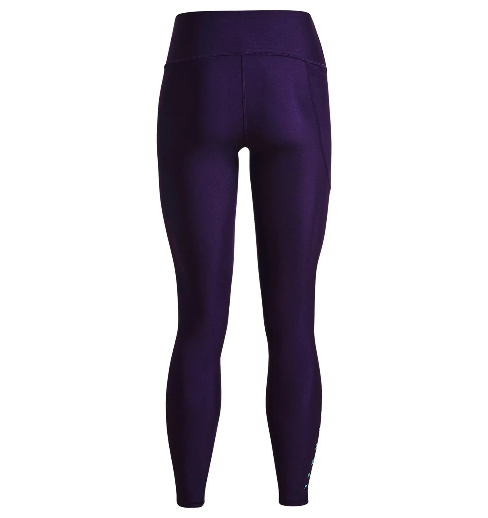 Under Armour Womens HeatGear Branded Leggings Tights - Purple