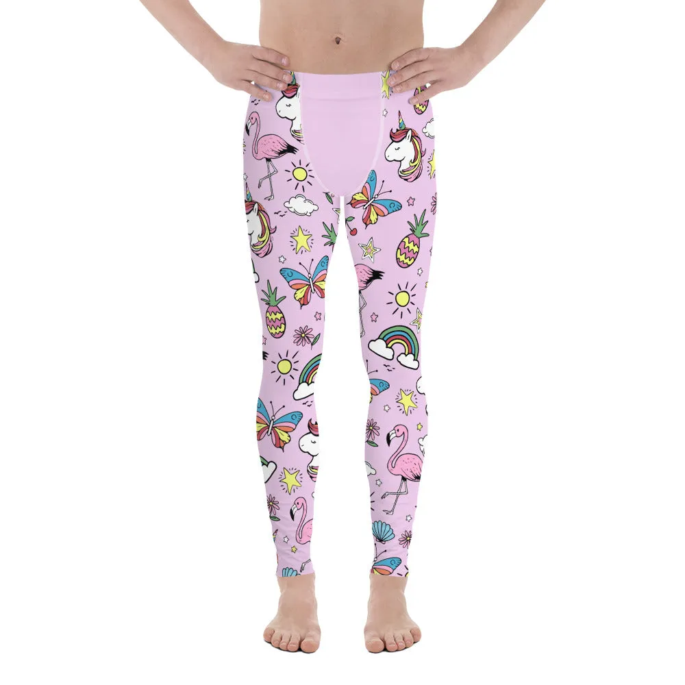 Unicorn Print Men's Leggings