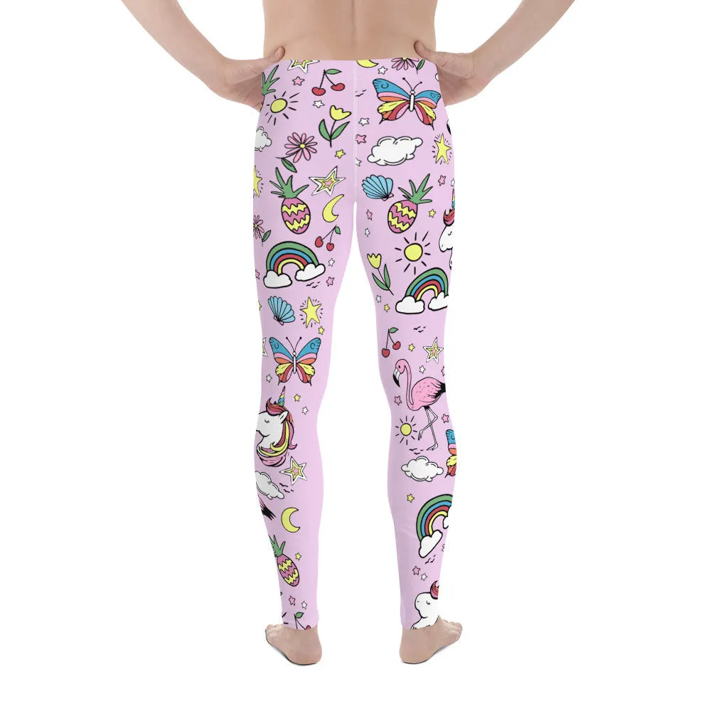 Unicorn Print Men's Leggings