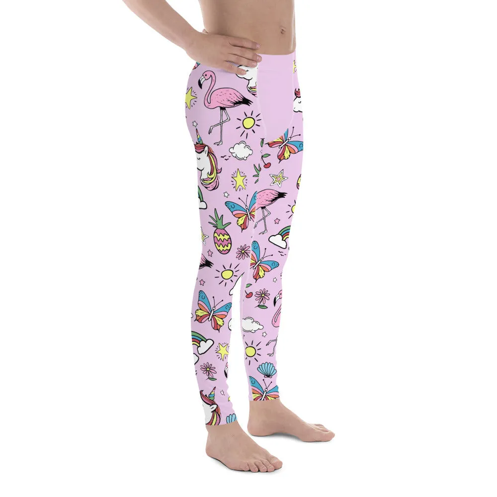 Unicorn Print Men's Leggings