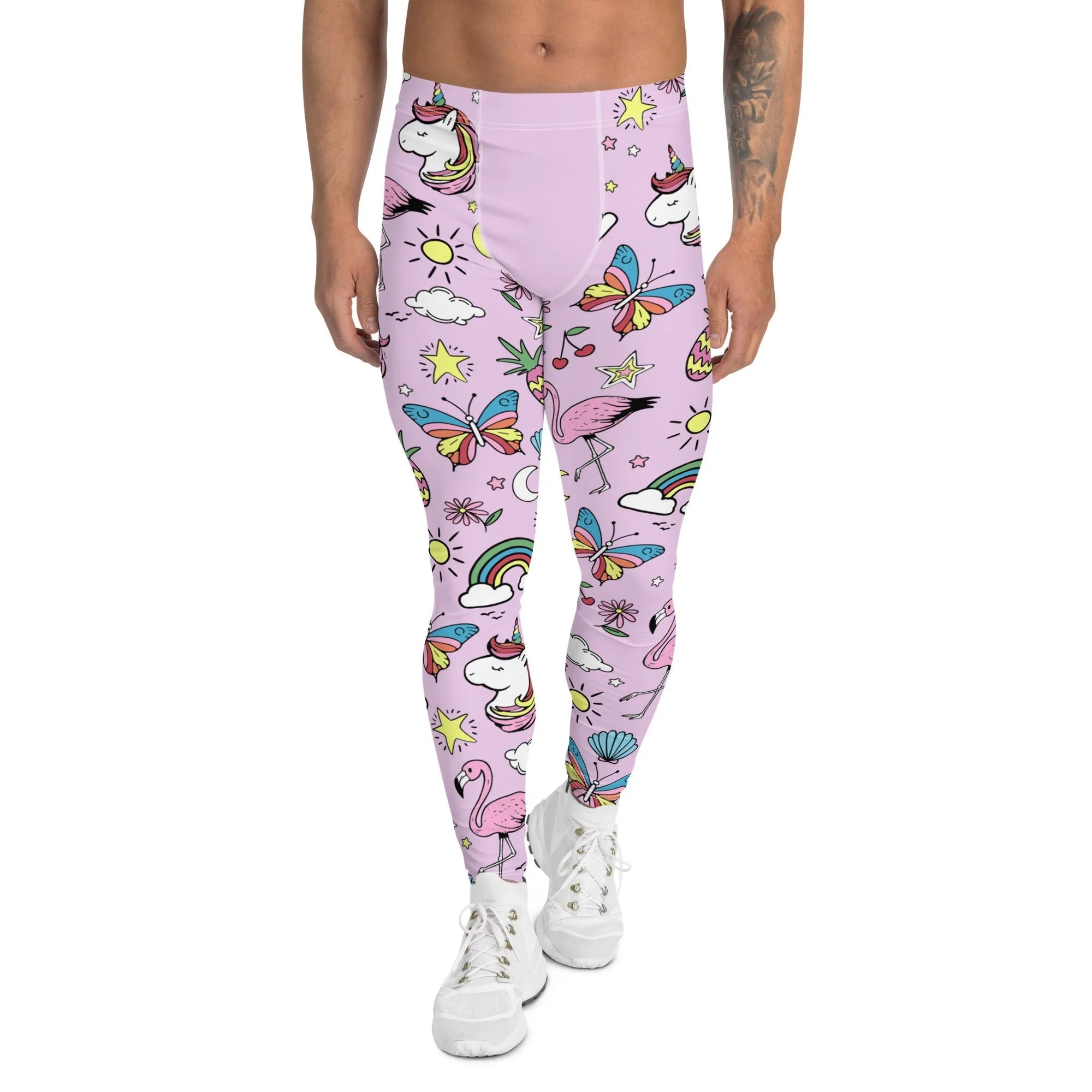 Unicorn Print Men's Leggings