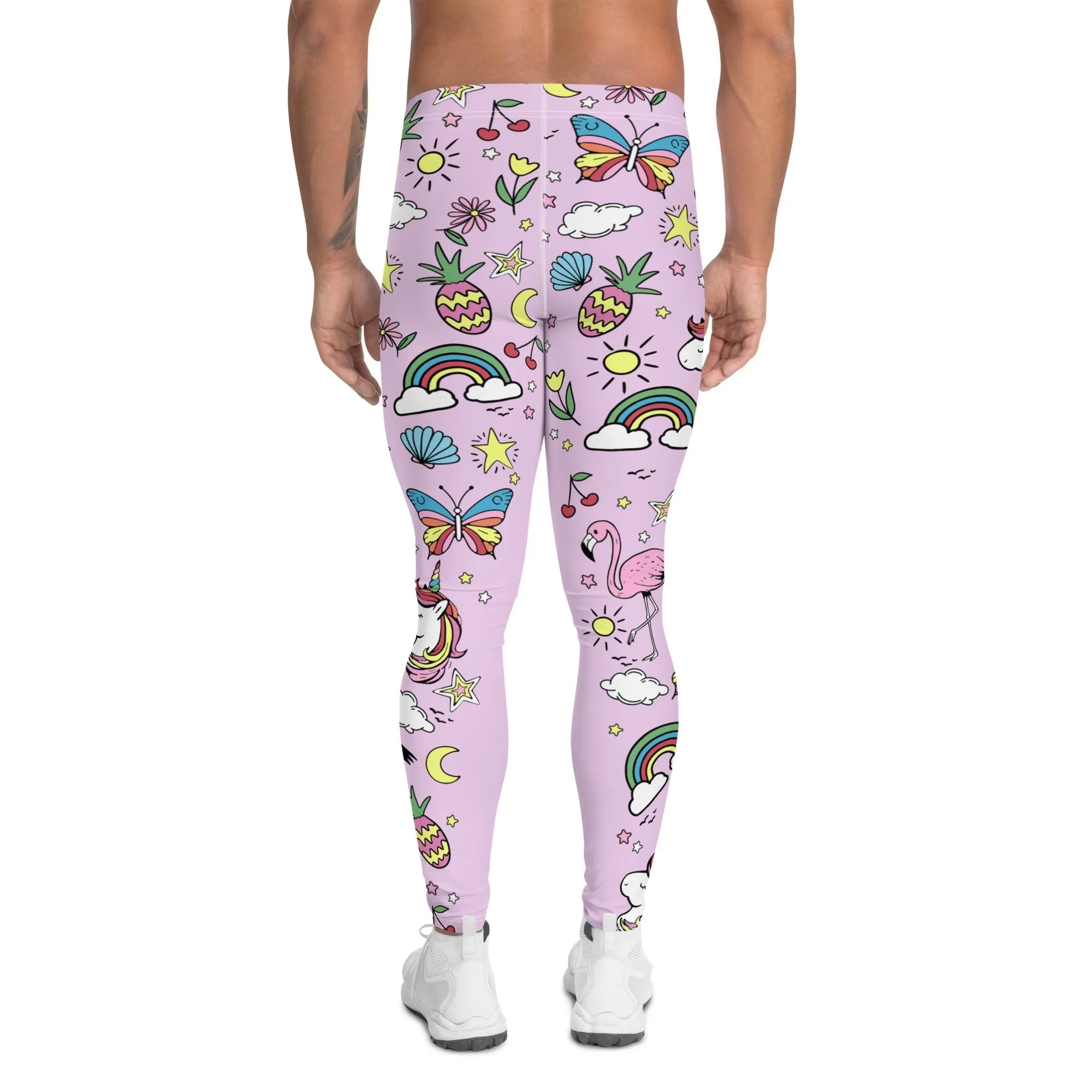 Unicorn Print Men's Leggings