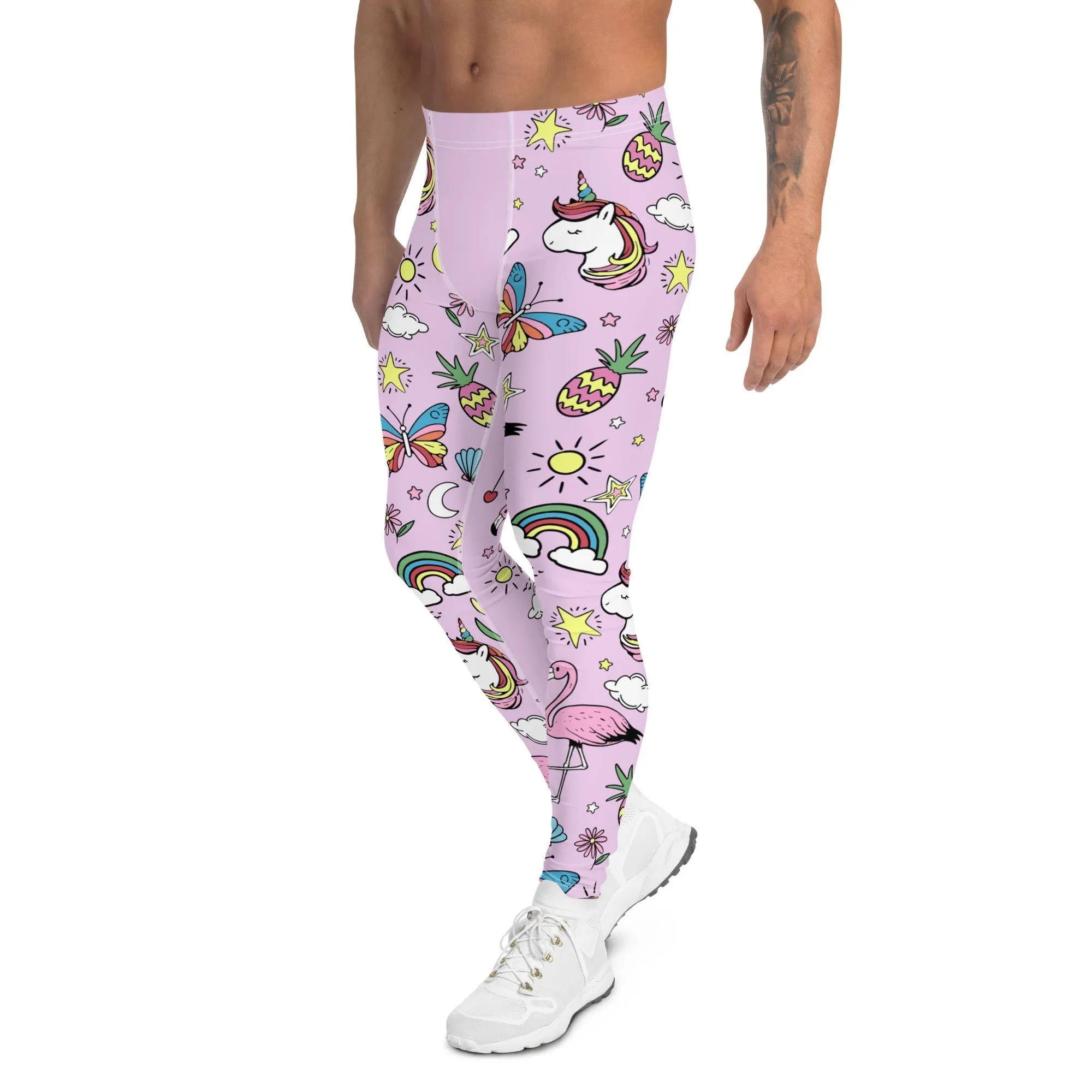 Unicorn Print Men's Leggings