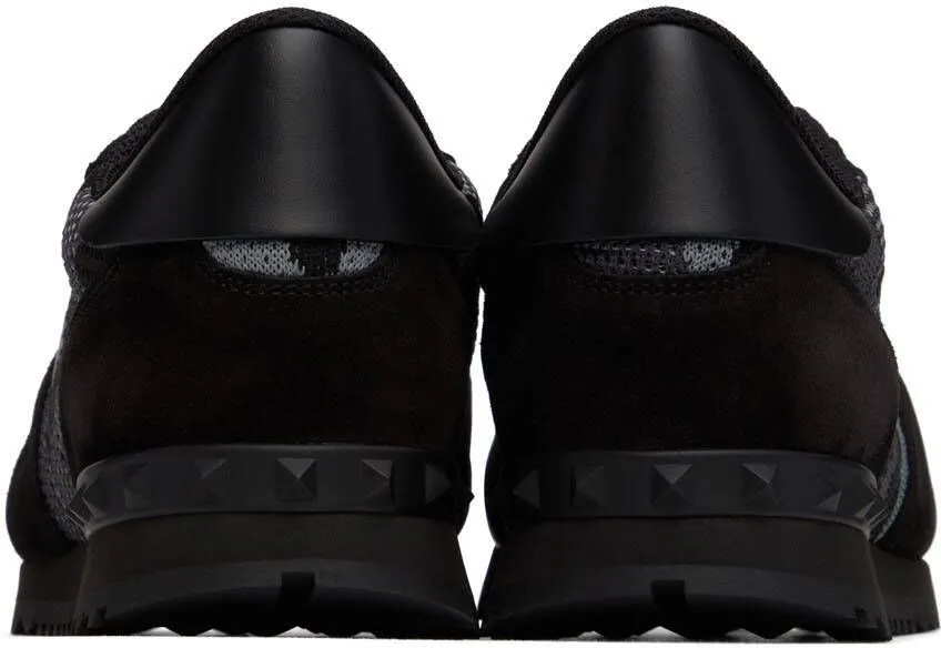 Valentino Garavani Black Rockrunner Sneakers