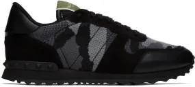 Valentino Garavani Black Rockrunner Sneakers