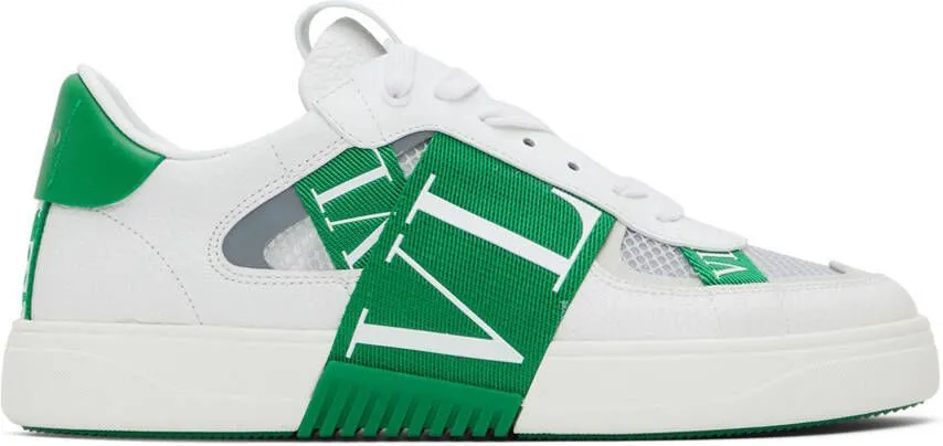 Valentino Garavani White & Green VL7N Sneakers