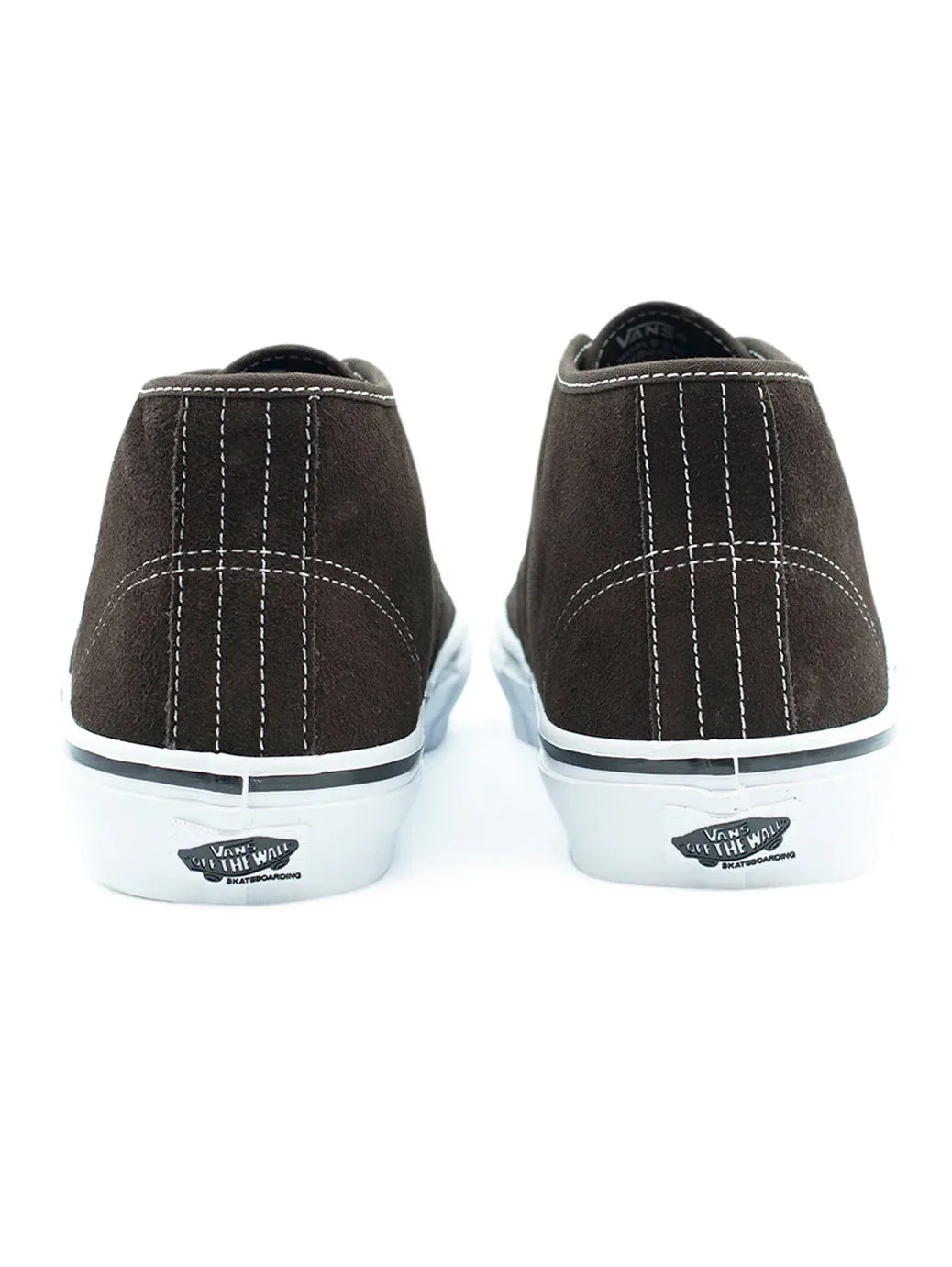 Vans Skate Authentic Mid VCU: Dark Brown / White