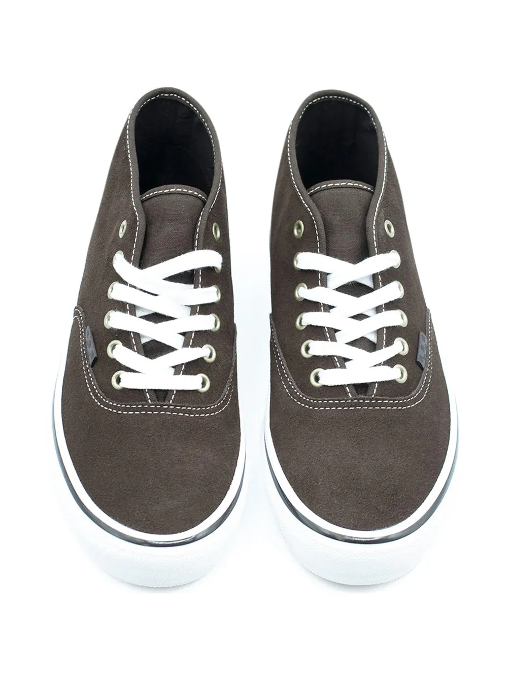 Vans Skate Authentic Mid VCU: Dark Brown / White