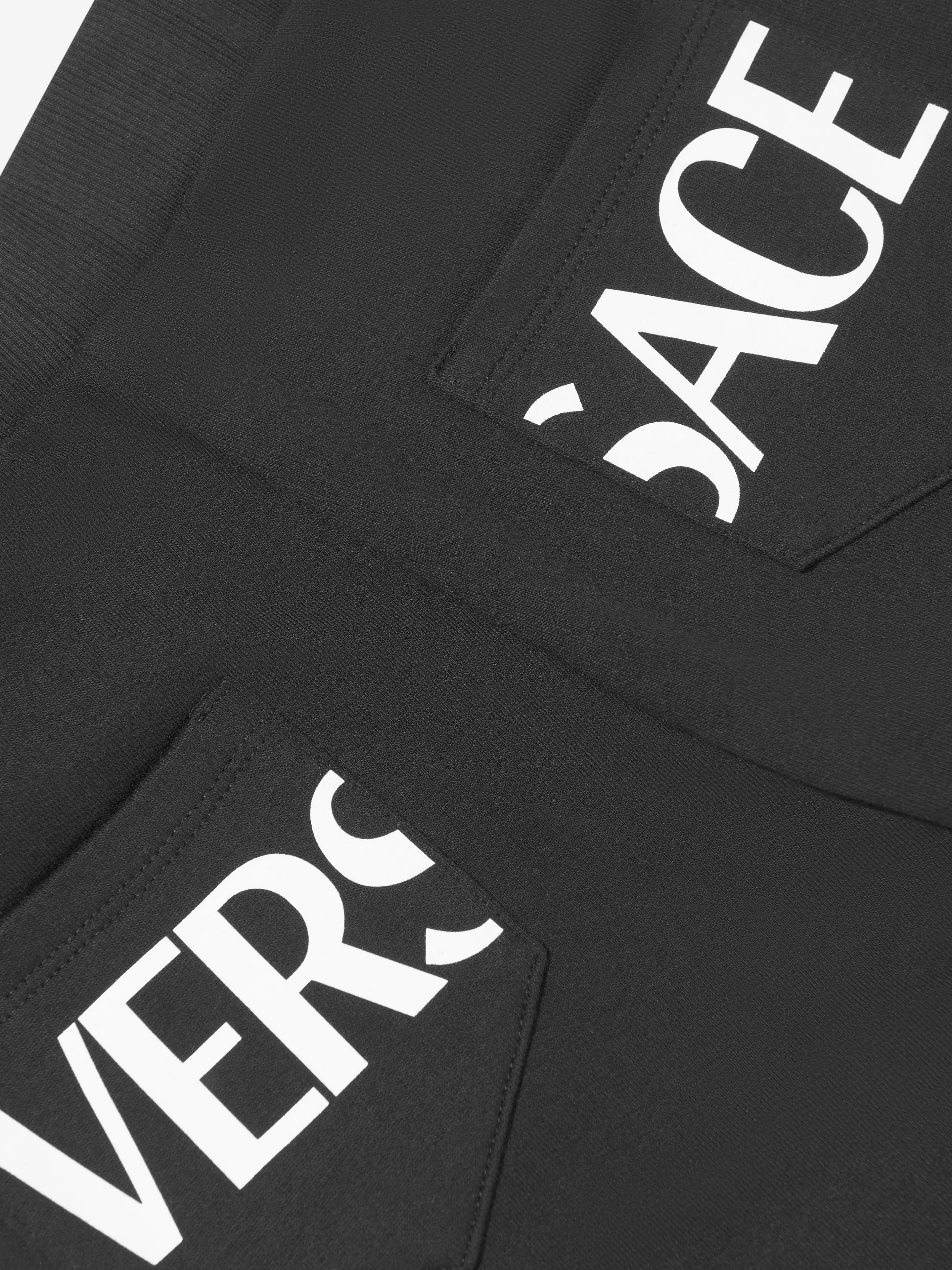 Versace Boys La Greca Logo Joggers in Black