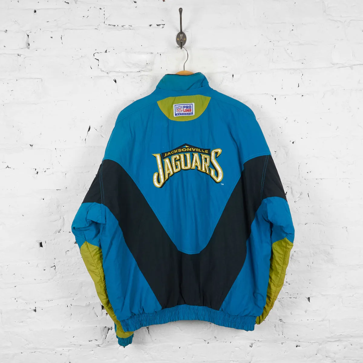 Vintage Reebok Jacksonville Jaguars Padded NFL Jacket - Blue - L