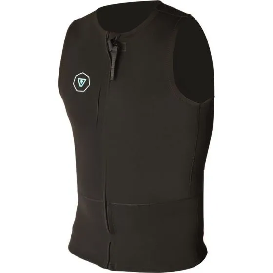 Vissla 7 Seas 2mm Front Zip Vest - Black