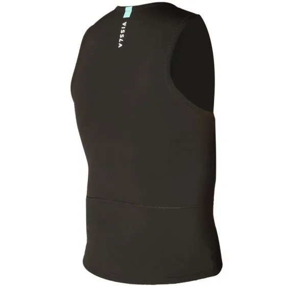 Vissla 7 Seas 2mm Front Zip Vest - Black