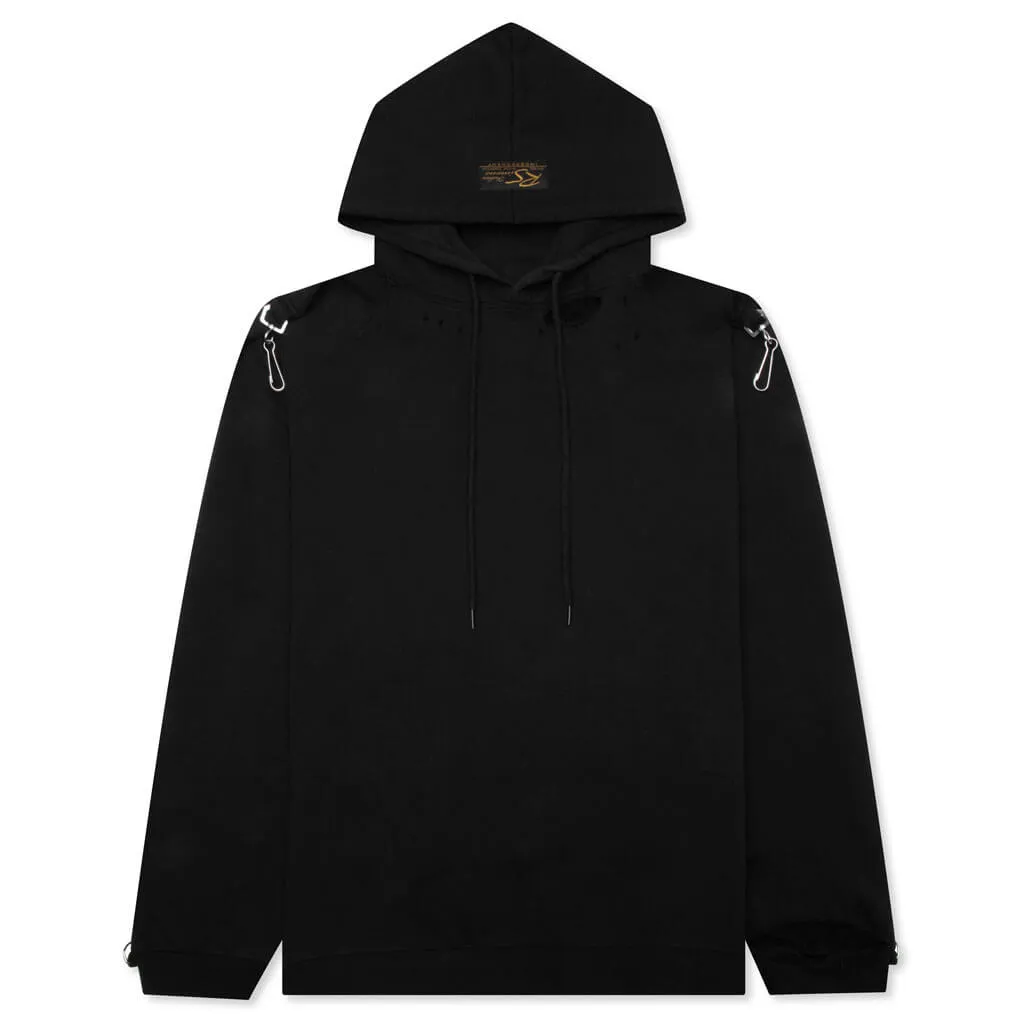 Washed Fit Hoodie - Black