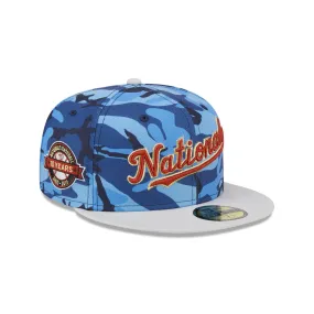 Washington Nationals Blue Camo 59FIFTY Fitted Hat