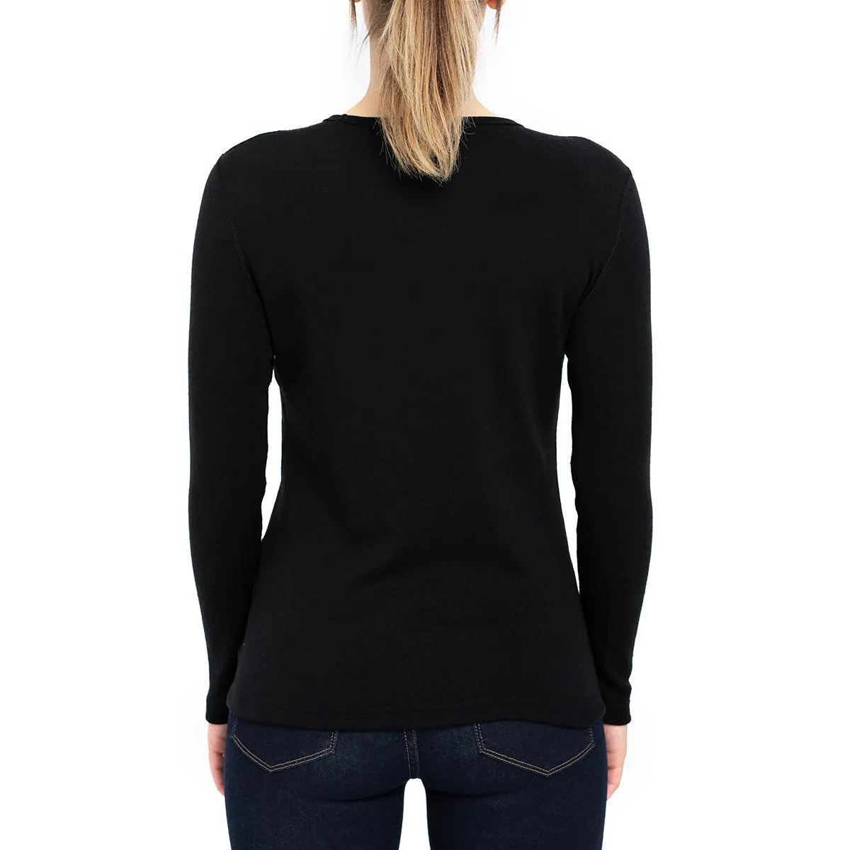 Women's 250 Thermal Long Sleeve Crew Black