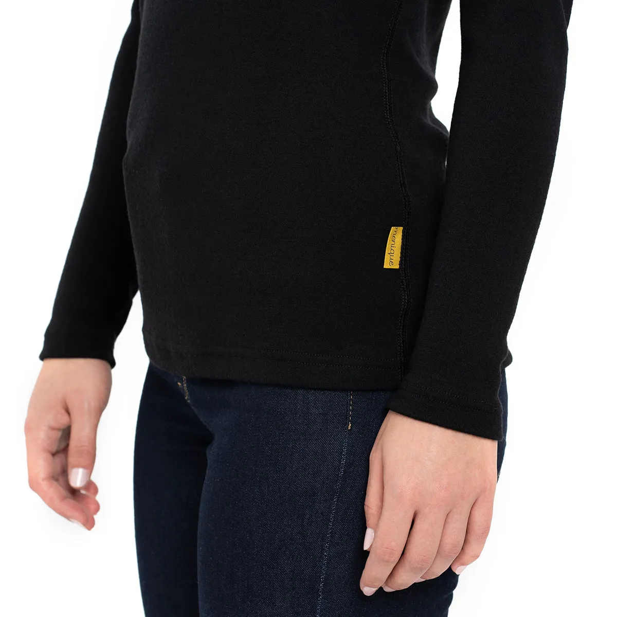 Women's 250 Thermal Long Sleeve Crew Black