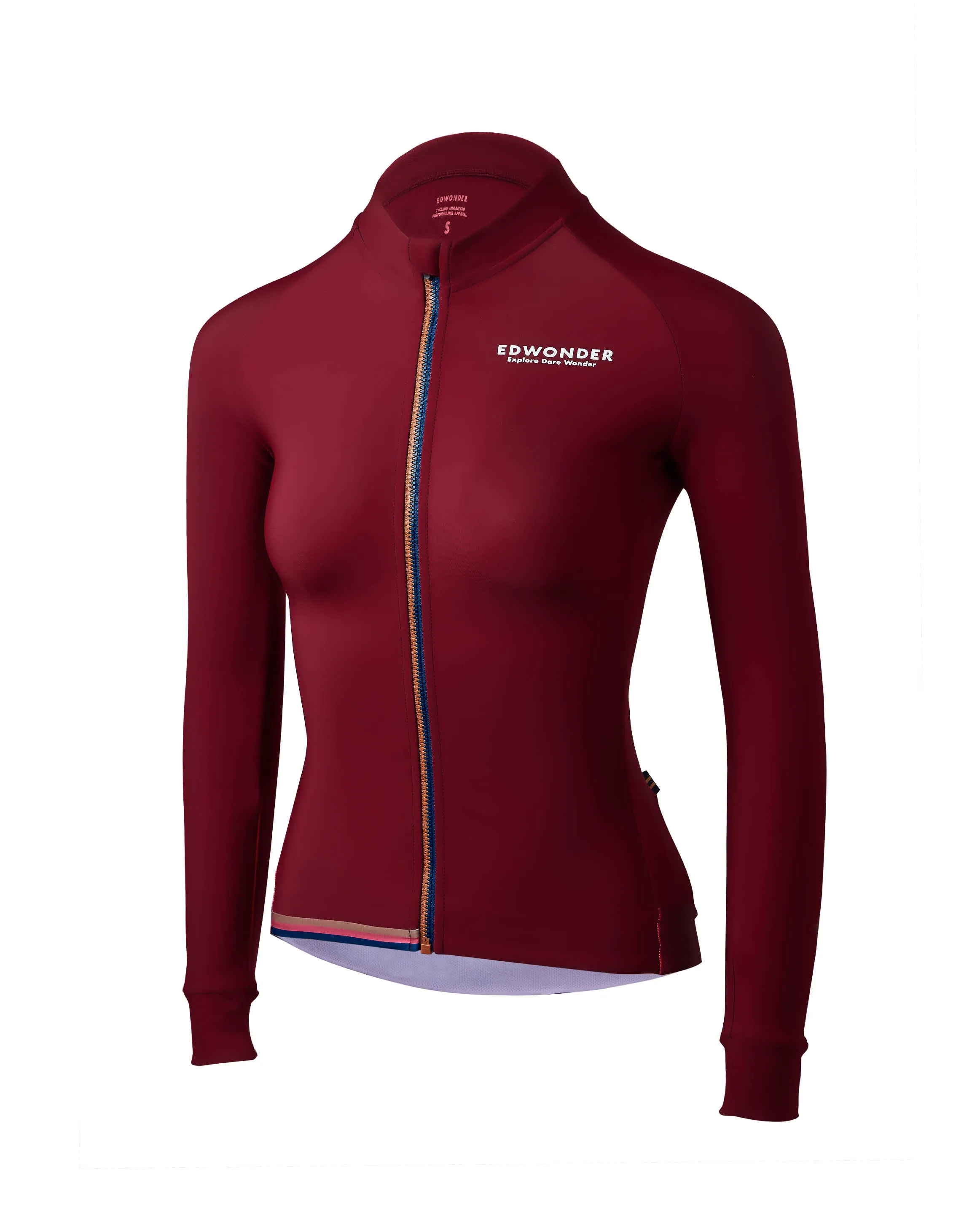 Women's EdW Edition Thermal Long Sleeve Jersey - Oak Maroon