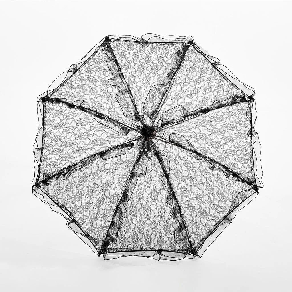 Women's Gothic Ruffles Lace Umbrella