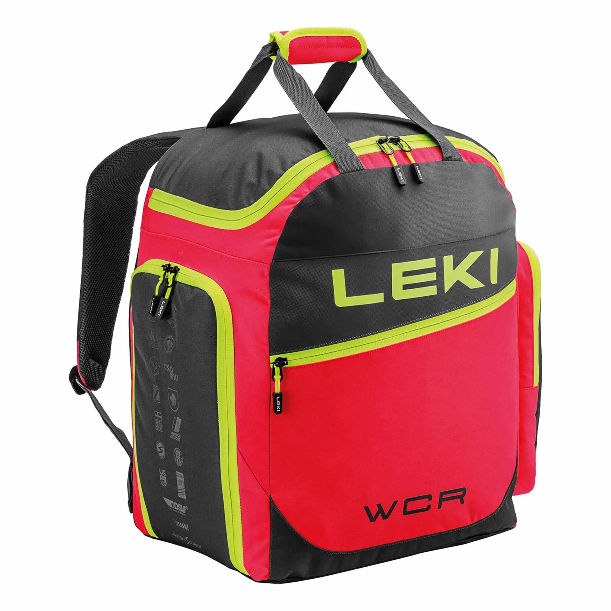 World Cup Race Boot Bag 60L - Bright Red/Black/Neon Yellow