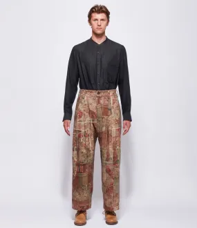 Ziggy Chen Mens Corduroy Wide-Leg Trousers