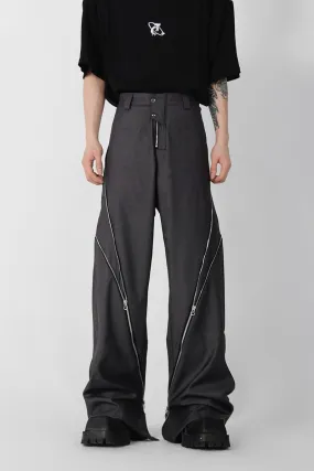 Zipper Slit Trousers - EU Only