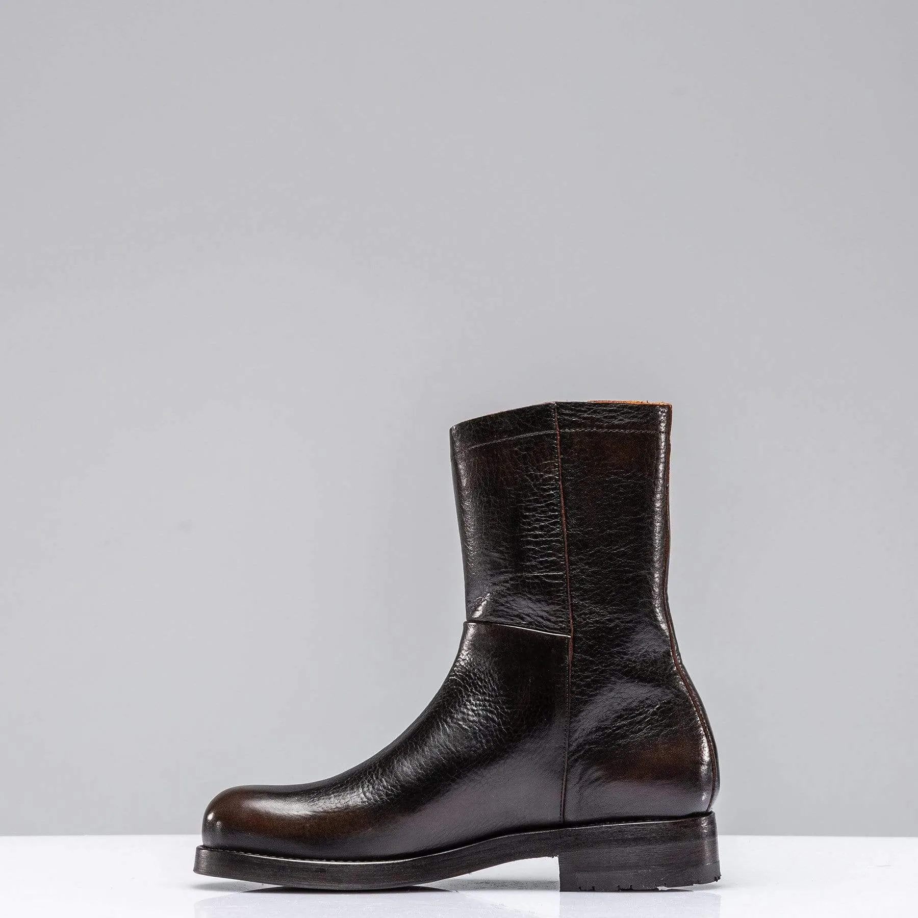 Zoe Moto Boot In Antique Black